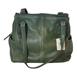 FOSSIL  Tote Handbag Avocado Green Genuine Leather Purse NEW